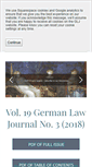 Mobile Screenshot of germanlawjournal.com